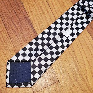 Accessories | Black White Checkered Tie Necktie Nwot | Poshmark